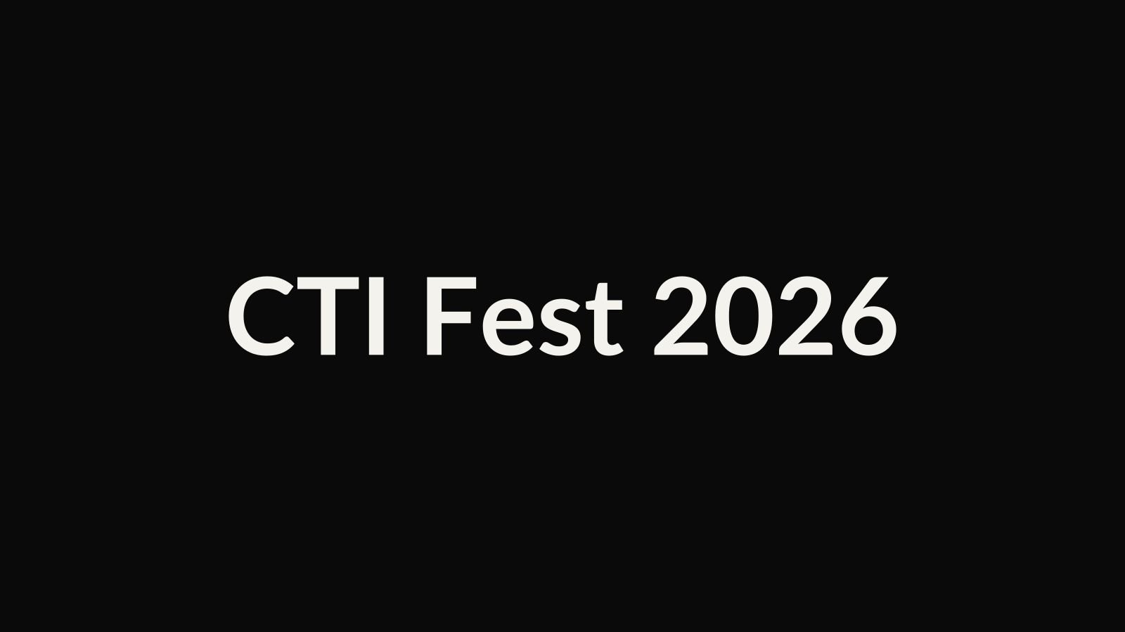 CTI Fest 2026