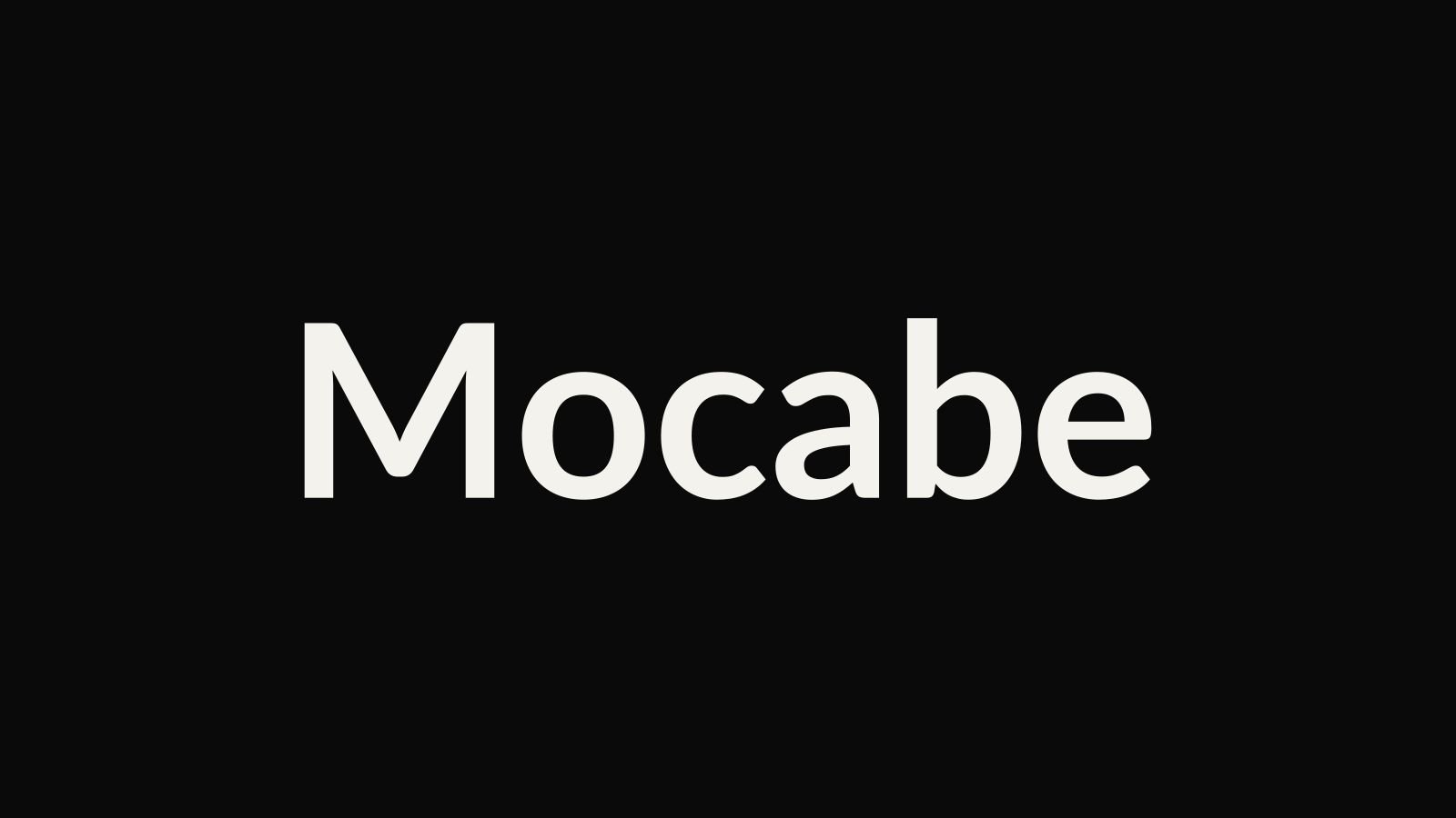 Launching Mocabe CFD